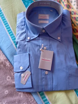 Camicia uomo Samar blu cotone