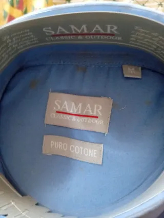 Camicia uomo Samar blu cotone