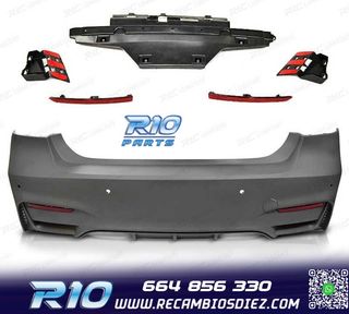 PARAGOLPES TRASERO BMW F30 LOOK M3 + KIT ESCAPE
