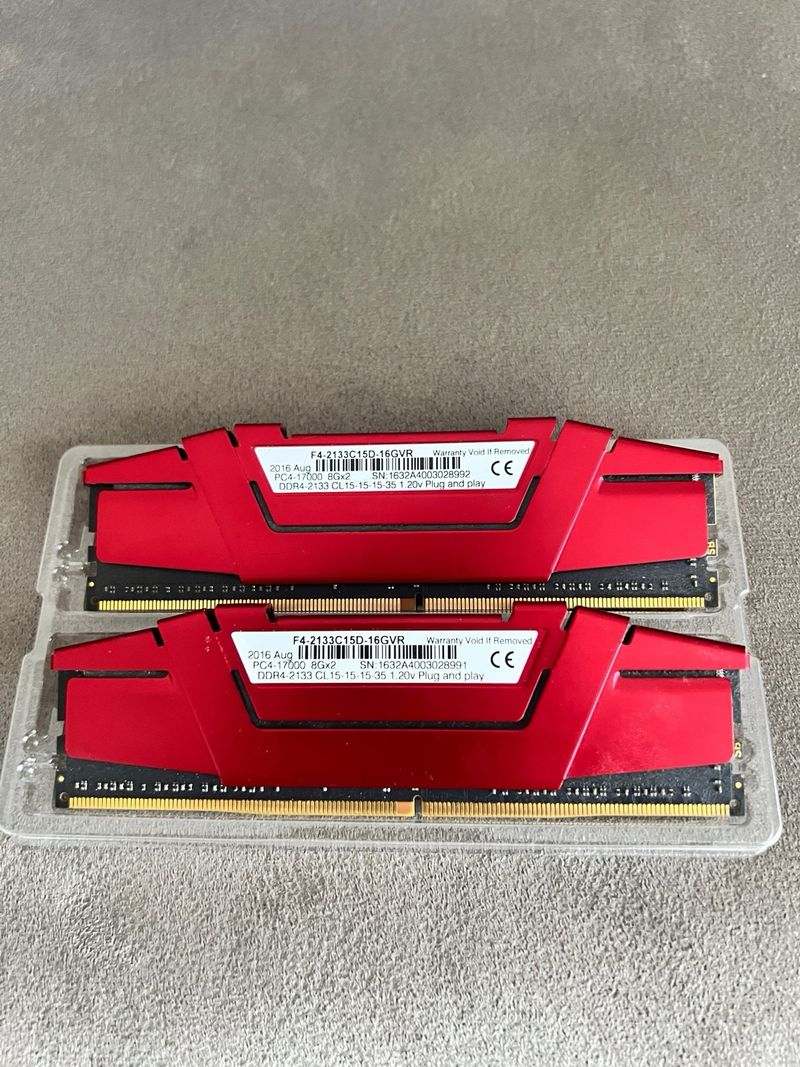 2x8GB DDR4 G.Skill Ripjaws V Roja afbeelding 2
