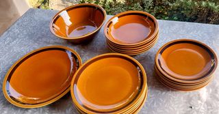 Tognana set 6 coperti porcellana vintage anni '60