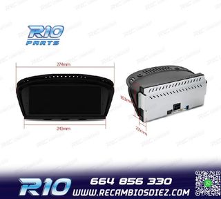 RADIO GPS ANDROID 12 BMW SERIE 3 E90 E91 E92 E93 SERIE 5 E60