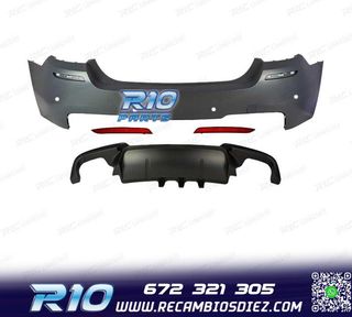 PARAGOLPES TRASERO BMW F10 10-13 LOOK M PDC