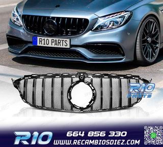 PARRILLA MERCEDES W205 18-21 LOOK SPORT NEGRO BRILLO