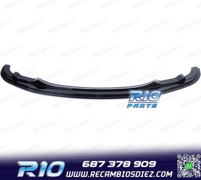 SPOILER LIP BMW E92 E93 10-14 LOOK M NEGRO BRILLO