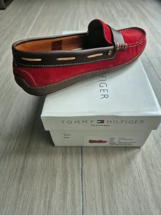 Zapatos Mocasines Tommy Hilfiger Rojos