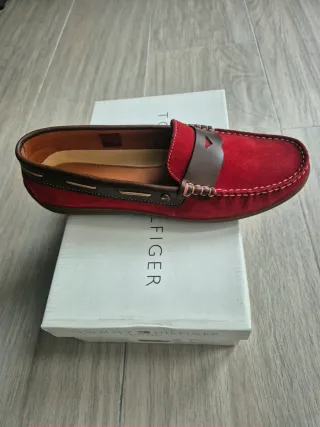 Zapatos Mocasines Tommy Hilfiger Rojos