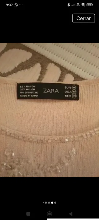 Jersey Zara  con Pedrería