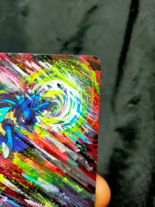 Carta Lucario pintada a mano
