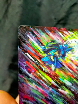 Carta Lucario pintada a mano