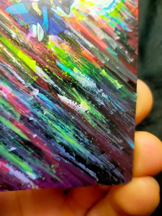 Carta Lucario pintada a mano