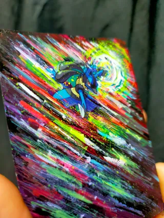 Carta Lucario pintada a mano