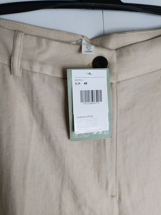 Pantalones vestir beige talla 48