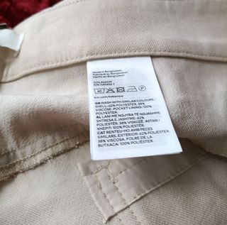 Pantalones vestir beige talla 48