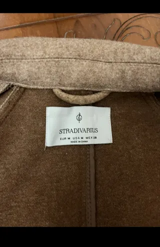Cappotto Stradivarius Beige Lungo
