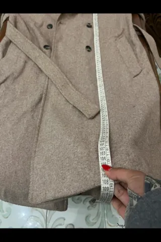 Cappotto Stradivarius Beige Lungo