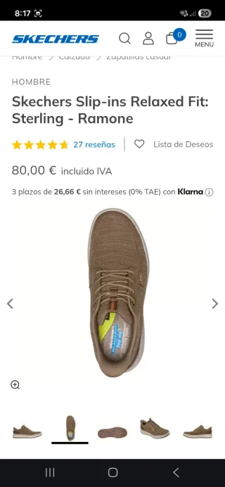 Zapatillas Skechers Relaxed Fit Slip-Ins Beige
