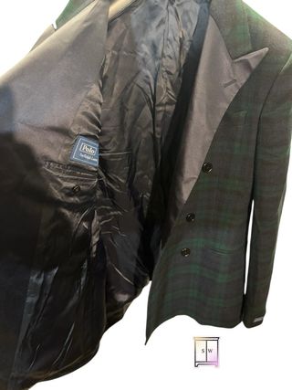 Polo Ralph Lauren Peak-lapel unhemmed regular-fit