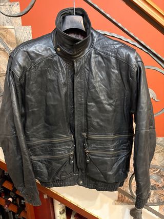 Giubbino Biker in Vera Pelle Vintage Anni 80’