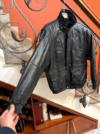 Giubbino Biker in Vera Pelle Vintage Anni 80’