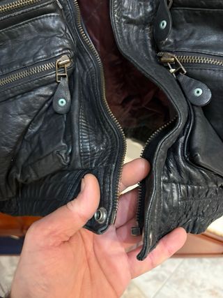 Giubbino Biker in Vera Pelle Vintage Anni 80’