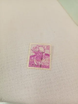 Francobollo 15 Lire Poste Italiane