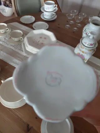 Tres jarrones de porcelana vintage