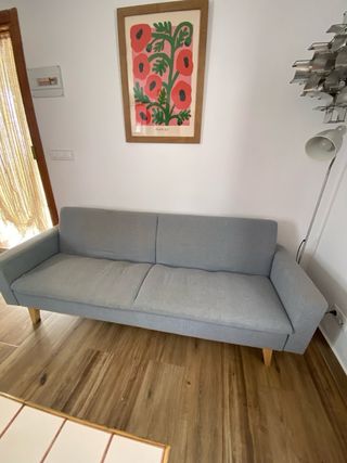 Sofá Cama 2 Plazas Sklum Gris