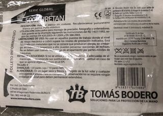 Guantes TOMAS BODERO T-9 Uretano Talla L