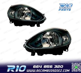 FAROS PARA FIAT PUNTO EVO 09- FONDO NEGRO