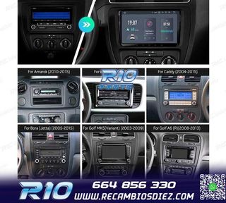 RADIO GPS ANDROID 11 PARA VOLKSWAGEN VW SEAT SKODA HEXA-CORE