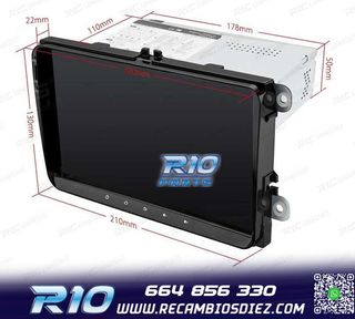 RADIO GPS ANDROID 11 PARA VOLKSWAGEN VW SEAT SKODA HEXA-CORE