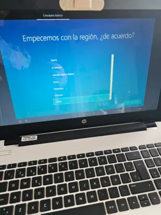 Ordenador portátil HP Plata/Blanco