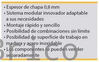 Conjunto Taller 3 Módulos S/Acero Inox Alyco 192845