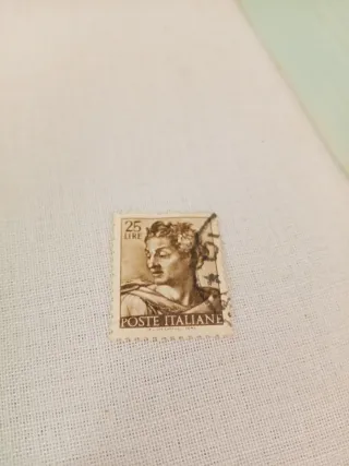 Francobollo 25 Lire Poste Italiane