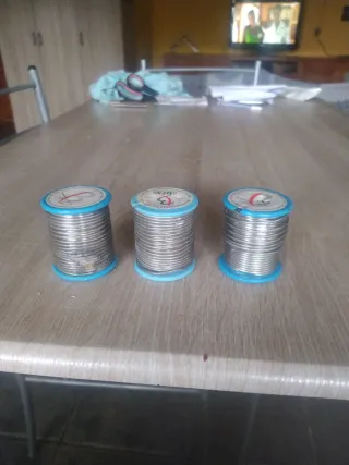 3 Rollos de Hilo de Estaño 3.5% Plata individuales