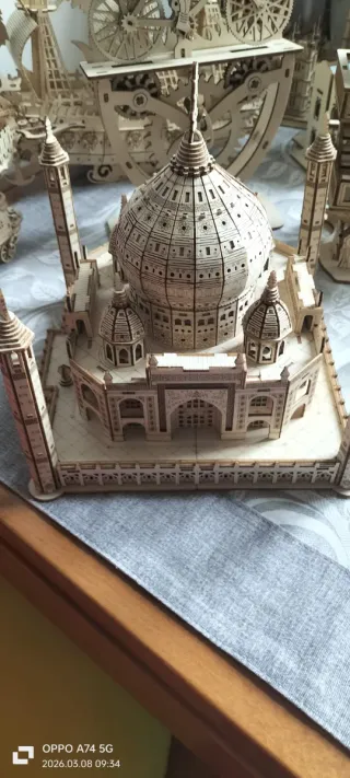 Modellino Taj Mahal in legno