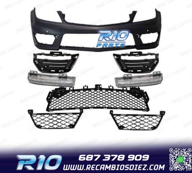 PARAGOLPES DELANTERO MERCEDES CLASE C W204 11-14 LOOK AMG C6