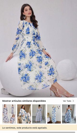 Pack 2 Vestidos Estampados talla 42