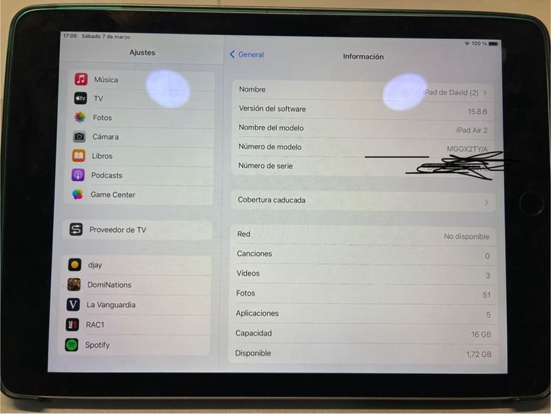 iPad Air 2 16GB WiFi + Celular. Color Gris afbeelding 2
