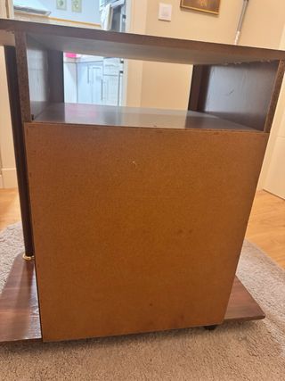 Mueble TV madera color caoba