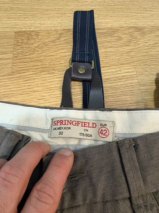 Pantalones springfield con tirantes talla 42
