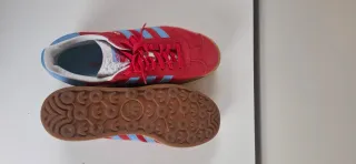 Adidas Gazelle Bold Rojo y Azul 42 2/3