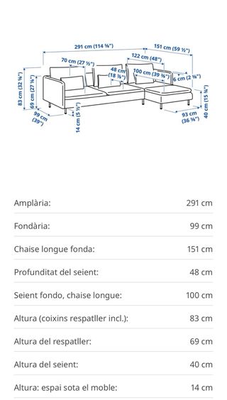 Sofá modular Ikea Söderhamn gris