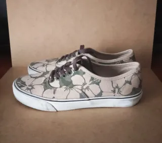 Zapatillas Estampado Floral/Caqui