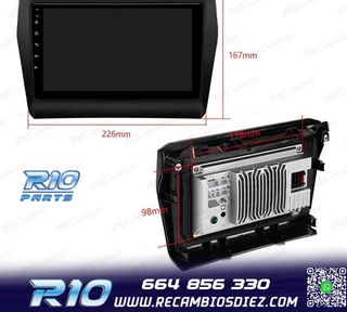 RADIO GPS ANDROID 12 9" PARA SUZUKI SWIFT 17-22