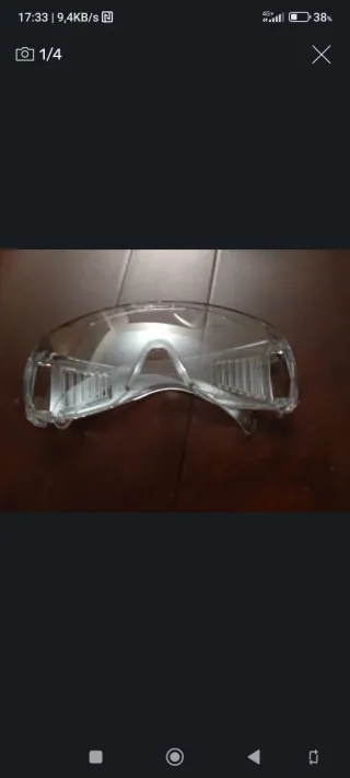 Gafas de seguridad transparentes nuevas a estrenar
