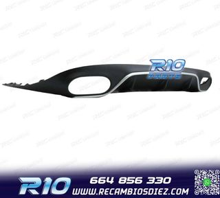 DIFUSOR MERCEDES CLASE E C238 17-19 LOOK AMG E53 PLATA + COL