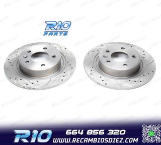 DISCOS DE FRENO PARA MAZDA PERFORADOS RANURADOS