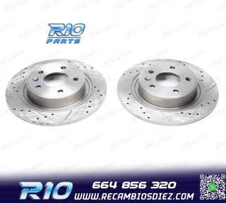 DISCOS DE FRENO PARA PORSCHE PERFORADOS RANURADOS